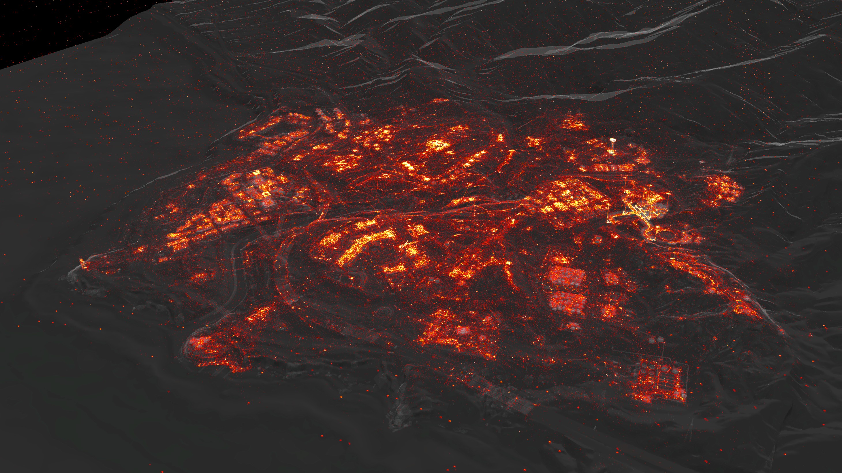 Telemetry Heatmap data screenshot of player activity