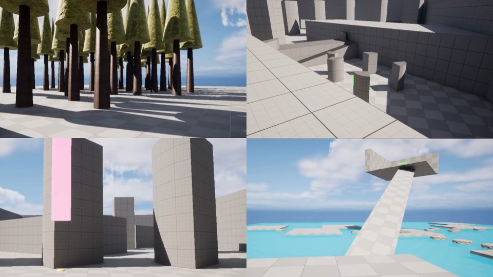 Preview of some of the different maps