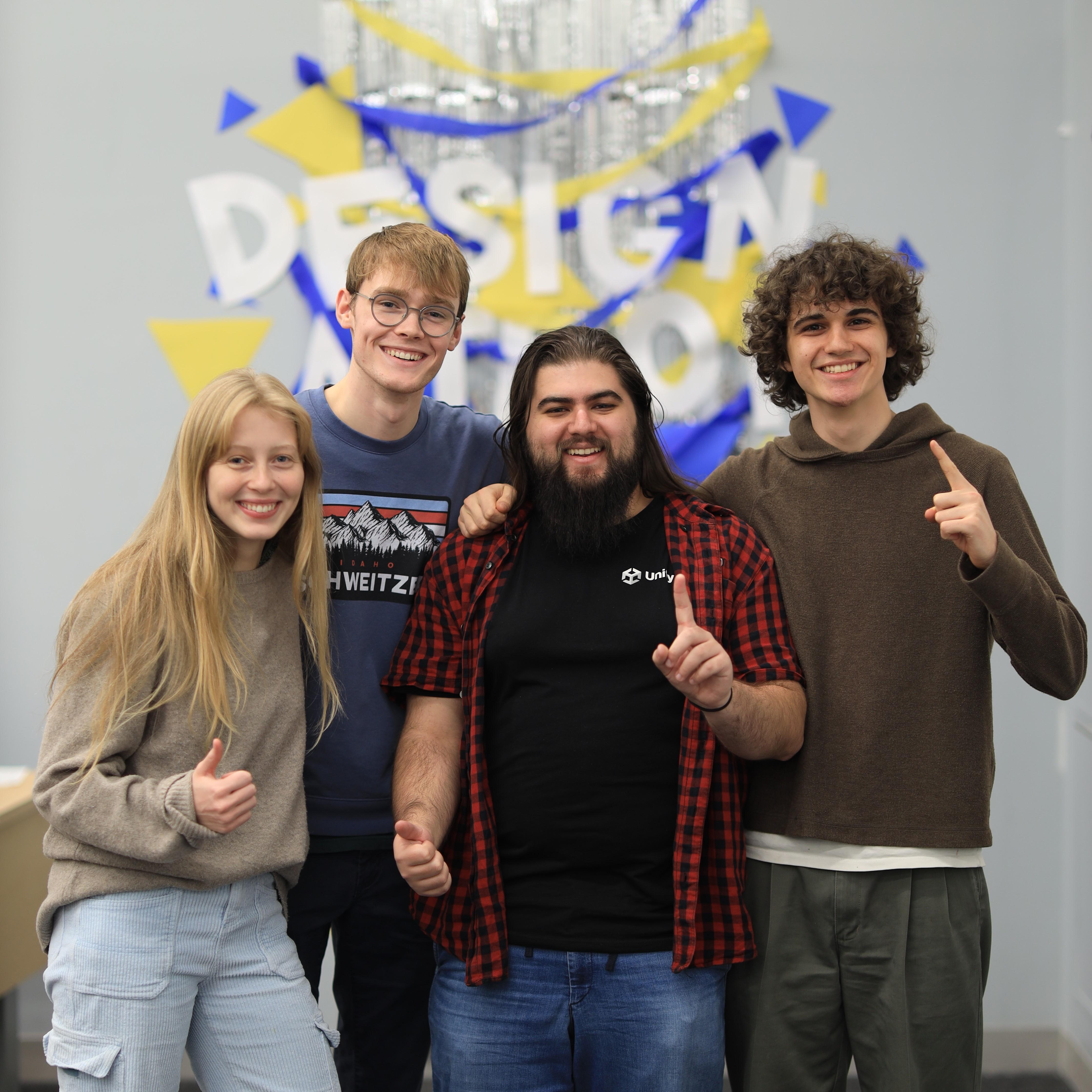 Game jam team - winning photograph